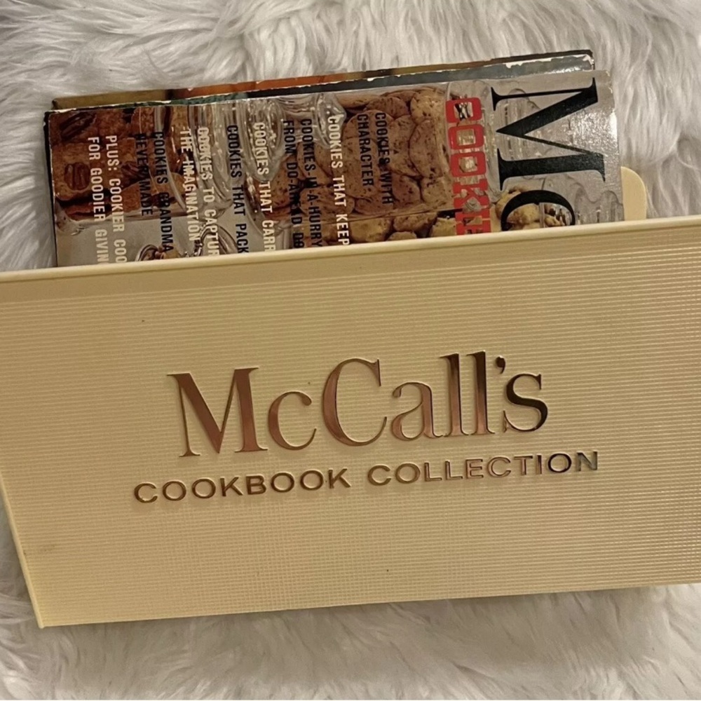 Vintage McCall’s Collection Cookbook Holder includes 1965‎ Set of 3 Cookbooks